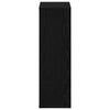 Kirjahylly Musta tammi 50x25x80 cm Engineered Wood