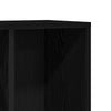 Kirjahylly Musta tammi 50x25x80 cm Engineered Wood
