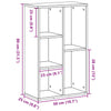 Kirjahylly Musta tammi 50x25x80 cm Engineered Wood