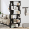 Kirjahylly Musta tammi 80x24x190,5 cm Engineered Wood