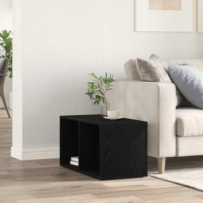 LP säilytyslaatikko musta tammi 71x34x36 cm tekninen puu