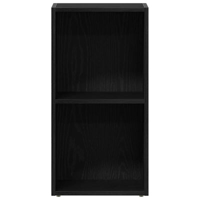 LP säilytyslaatikko musta tammi 71x34x36 cm tekninen puu