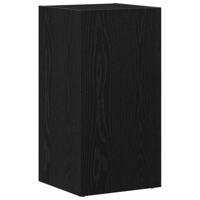 LP säilytyslaatikko musta tammi 71x34x36 cm tekninen puu