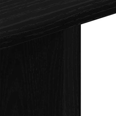 Musta tammi tv-kaappi pyörillä Boica 80x40x45cm (puinen)