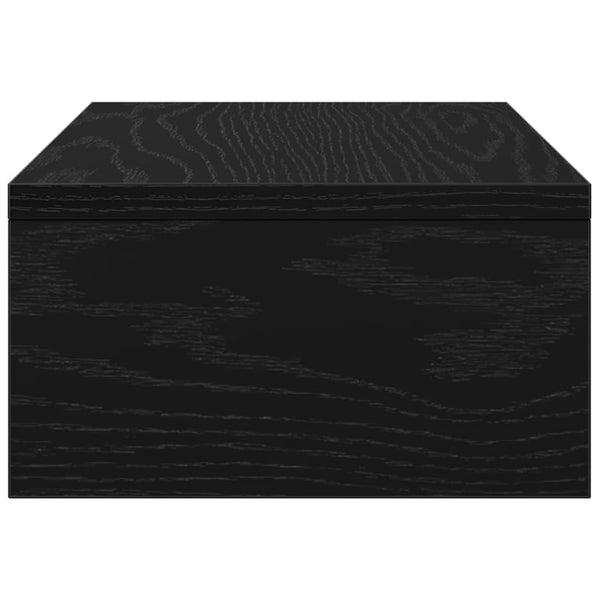 Näyttökoroke musta tammi 42x24x13 cm tekninen puu