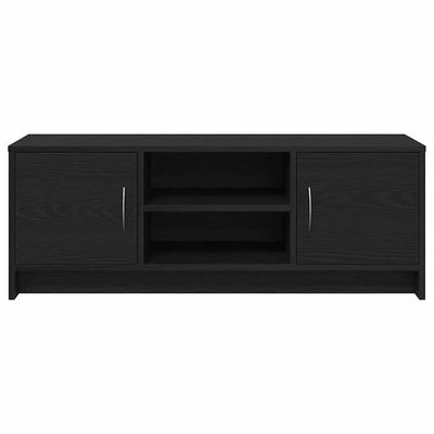 TV-taso musta tammi 102x30x37,5 cm tekninen puu
