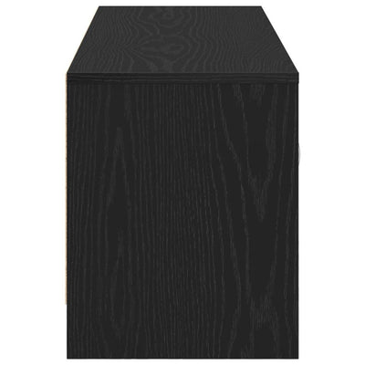 TV-taso musta tammi 102x30x37,5 cm tekninen puu