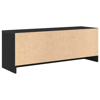 TV-taso musta tammi 102x30x37,5 cm tekninen puu