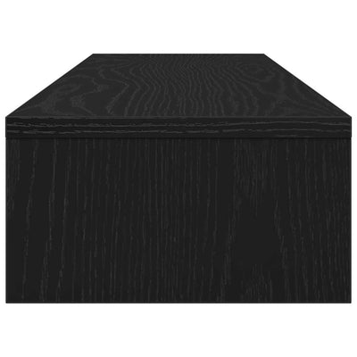 Näyttökoroke musta tammi 100x24x13 cm tekninen puu