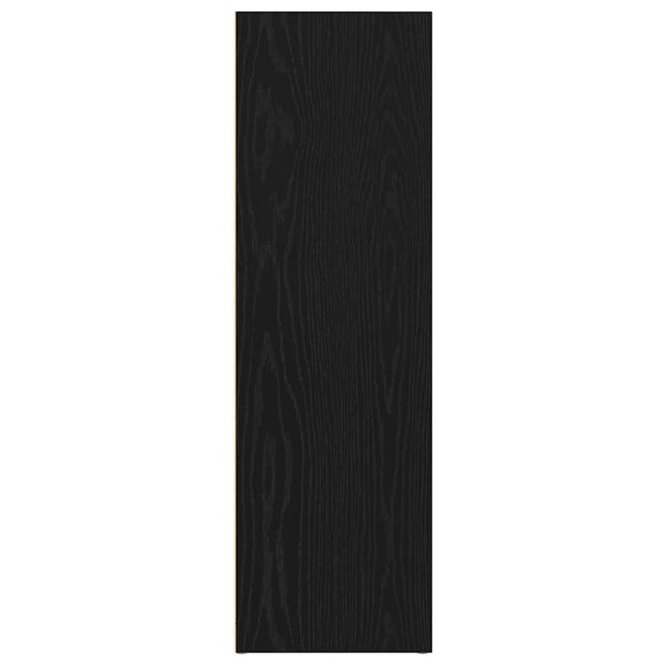 Kirjakaappi musta tammi 66x30x98 cm tekopuu