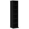 CD-kaappi Musta tammi 21x20x88 cm Engineered Wood