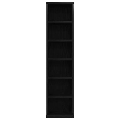 CD-kaappi Musta tammi 21x20x88 cm Engineered Wood