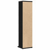CD-kaappi Musta tammi 21x20x88 cm Engineered Wood
