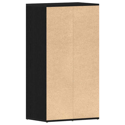 Kenkäteline musta tammi 54x34x100,5 cm tekninen puu