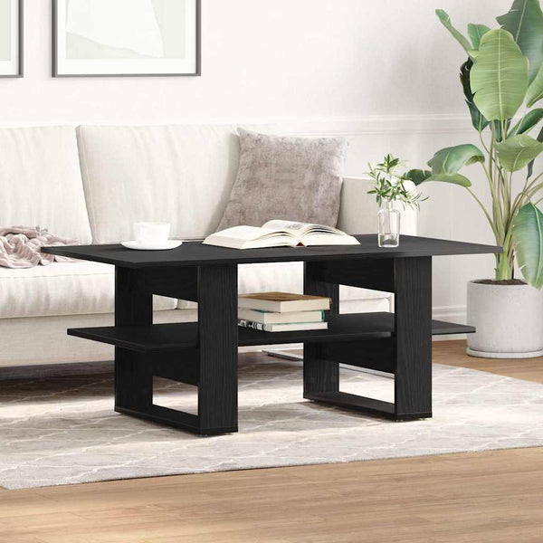 Sohvapöytä Musta tammi. 102 x 55 x 42 cm Tekninen puu