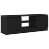 TV-kaappi musta tammi 102x30x36 cm tekninen puu