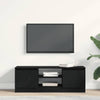 TV-kaappi musta tammi 102x30x36 cm tekninen puu