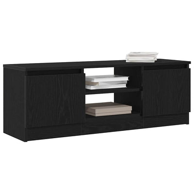 TV-kaappi musta tammi 102x30x36 cm tekninen puu