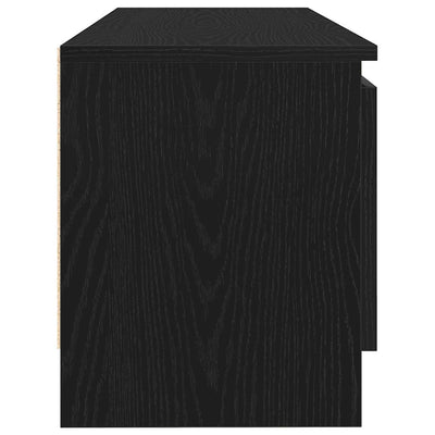 TV-kaappi musta tammi 102x30x36 cm tekninen puu