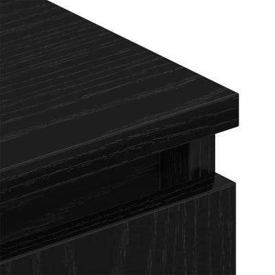 TV-kaappi musta tammi 102x30x36 cm tekninen puu