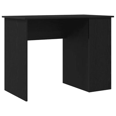 Työpöytä musta tammi 100x55x75 cm tekninen puu