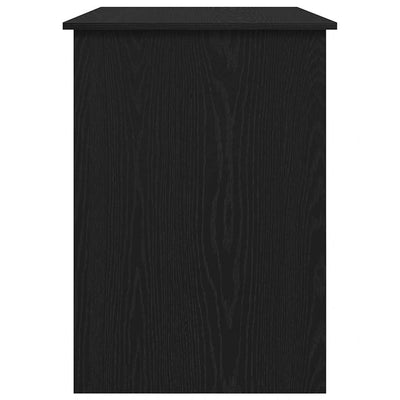 Työpöytä musta tammi 100x55x75 cm tekninen puu