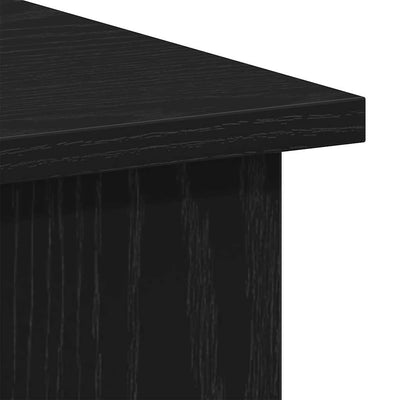 Työpöytä musta tammi 100x55x75 cm tekninen puu