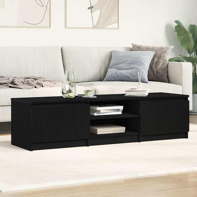 TV-taso musta tammi 140x40x36 cm tekninen puu