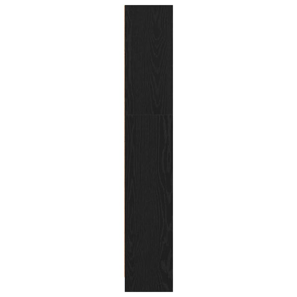 Kirjahylly musta tammi 40x24x143 cm tekopuu