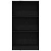 Kirjahylly musta tammi 60x24x109 cm tekopuu