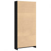 Kirjahylly musta tammi 80x24x176 cm tekninen puu
