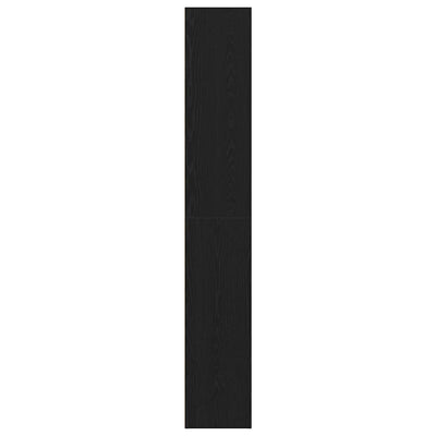 Kirjahylly musta tammi 60x30x189 cm tekninen puu