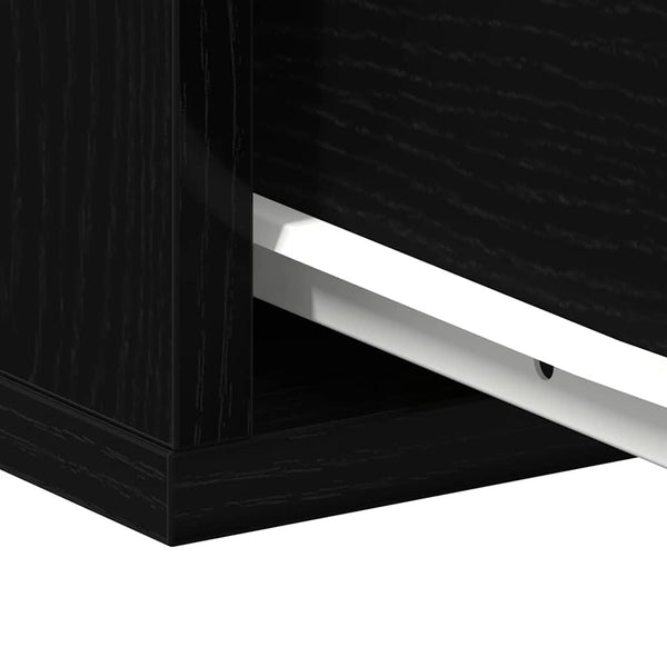 Yöpöytäkaappi 2 pcs Musta tammi. 40 x 30 x 30 cm Tekninen puu