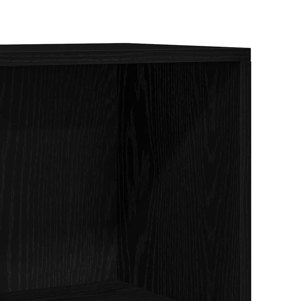 Kirjahylly 60 x 24 x 143 cm Tekninen puu Musta tammi.