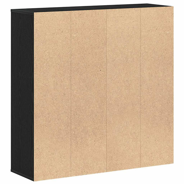 Kirjakaappi musta tammi 98x29x97,5 cm tekopuu