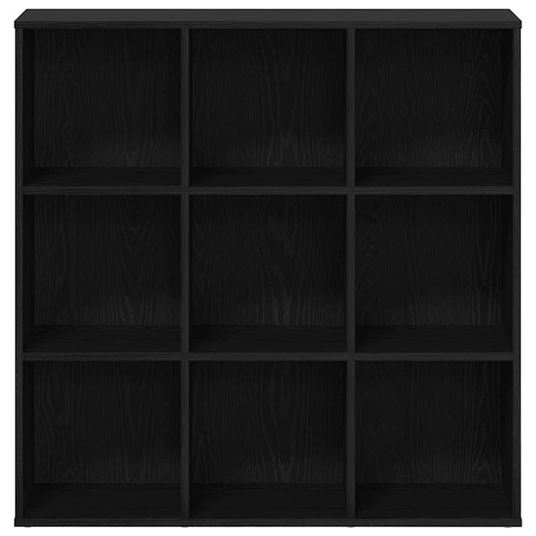 Kirjakaappi musta tammi 98x29x97,5 cm tekopuu