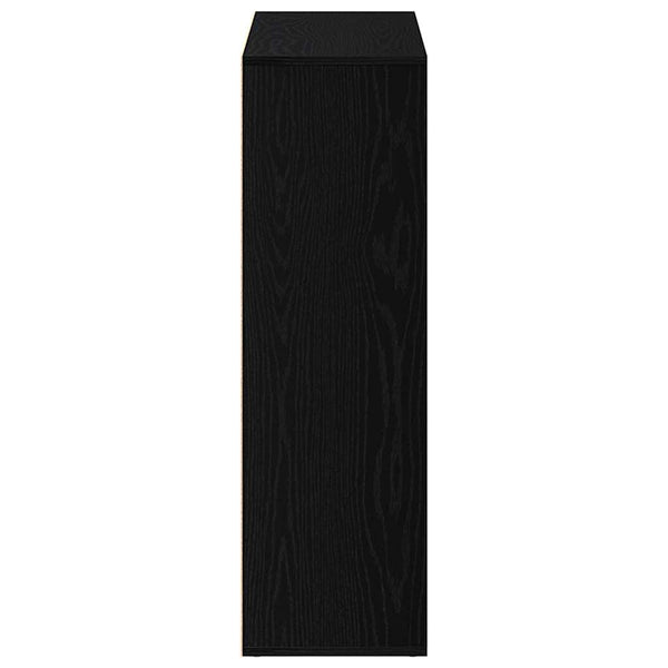 Kirjakaappi musta tammi 98x29x97,5 cm tekopuu