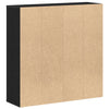 Kirjakaappi musta tammi 98x29x97,5 cm tekopuu