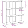 Kirjakaappi musta tammi 98x29x97,5 cm tekopuu