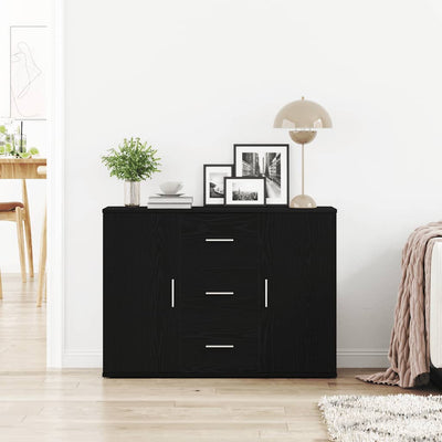Senkki musta tammi 91x29,5x65 cm tekninen puu