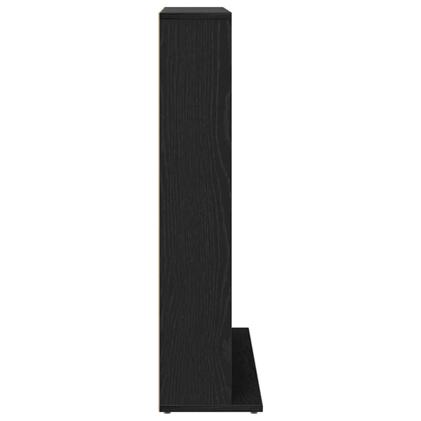 CD-kaappi musta tammi 100x23x89,5 cm tekopuu