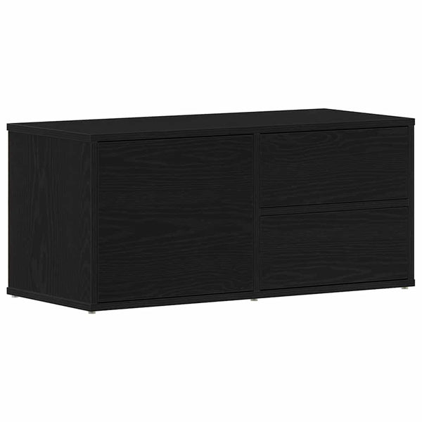 TV-kaappi Musta tammi. 80 x 34 x 36 cm Tekninen puu