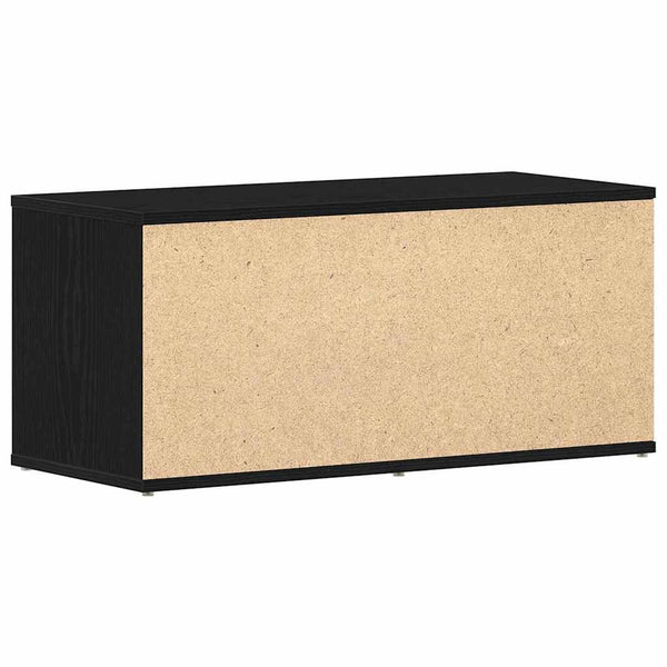 TV-kaappi Musta tammi. 80 x 34 x 36 cm Tekninen puu