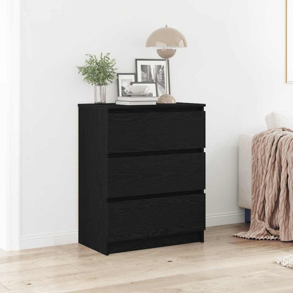 Senkki musta tammi 60x35x76 cm tekopuu