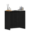 Kylpyhuonekaappi Musta tammi 60x33x60 cm Engineered Wood