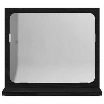 Kylpyhuoneen peili musta tammi 40x10,5x37 cm tekninen puu