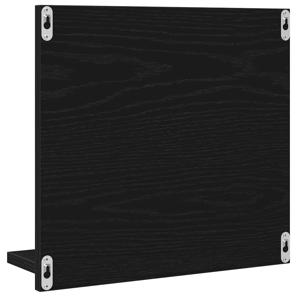 Musta tammi kylpyhuoneen peili Jiiajing 40x10,5x37cm (puinen)