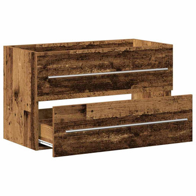 Vanha puu kylpyhuoneen pesuallaskaappi Sydnee 80x38,5x48cm