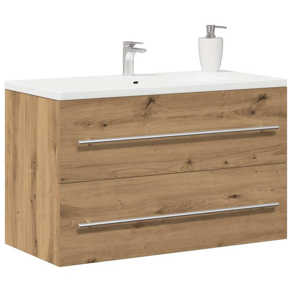 Kylpyhuoneen pesuallaskaappi Artisan Oak 80x38,5x48 cm Puu