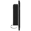 Kylpyhuoneen peili LED-valoilla musta tammi 60x8,5x37 cm